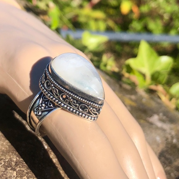 SOLD Moonstone Ring - Picture 8 of 8